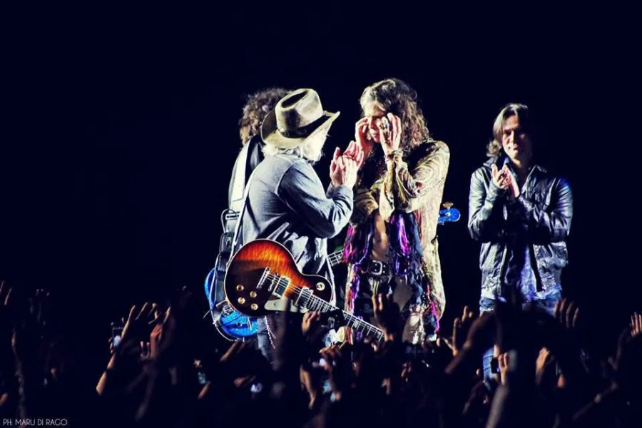 Aerosmith en vivo, foto de Maru di Rago