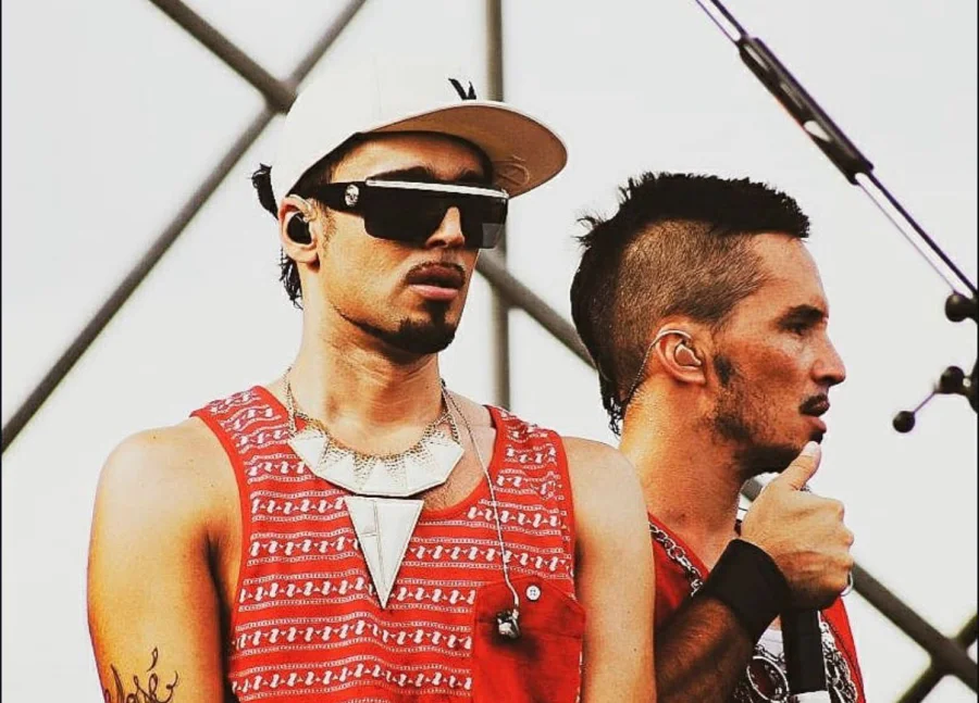 Dante y Emmanuel Horvilleur en vivo con Illya Kuryaki and the Valderramas, foto de Maru di Rago
